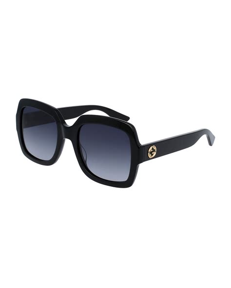 rectangular gucci glasses|Gucci oversize rectangular sunglasses.